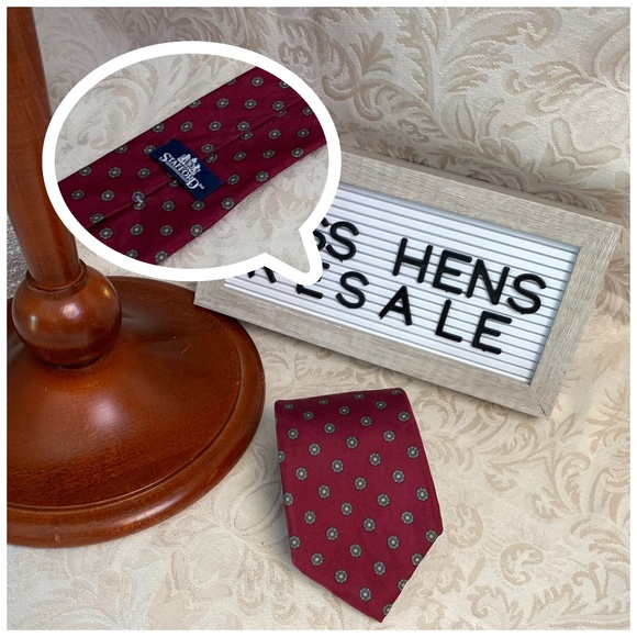 Stafford Other - { 5 for $25 } BUS CAS STAFFORD CRIMSON NECKTIE
